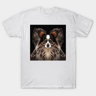 A Fractal Design of A Papillon T-Shirt